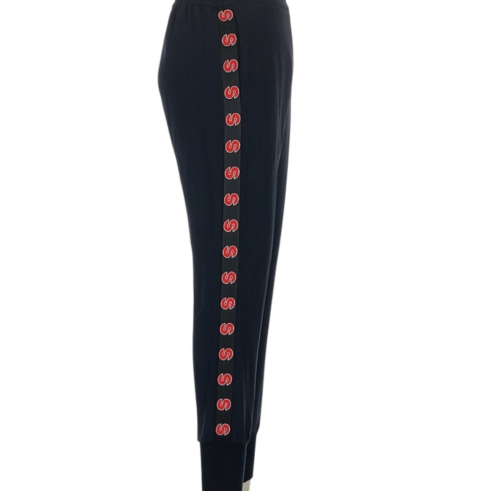 stella mccartney blue orange Side Stripe letters joggers size 0